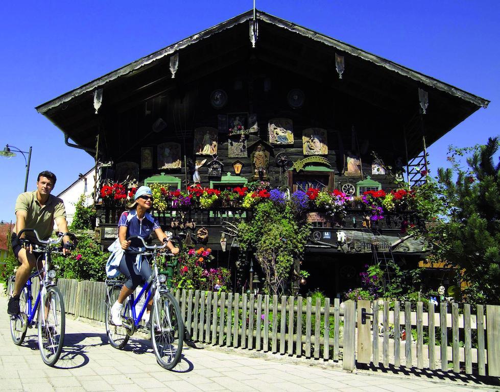 Hotel Garni Hubertushof Bad Fussing Bagian luar foto